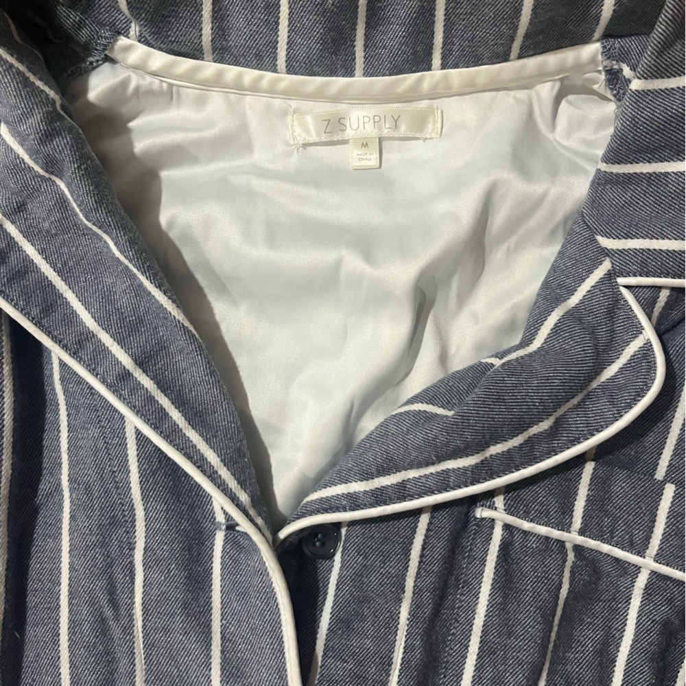 Z Supply women’s flannel striped pajama set - Picture 2 of 5